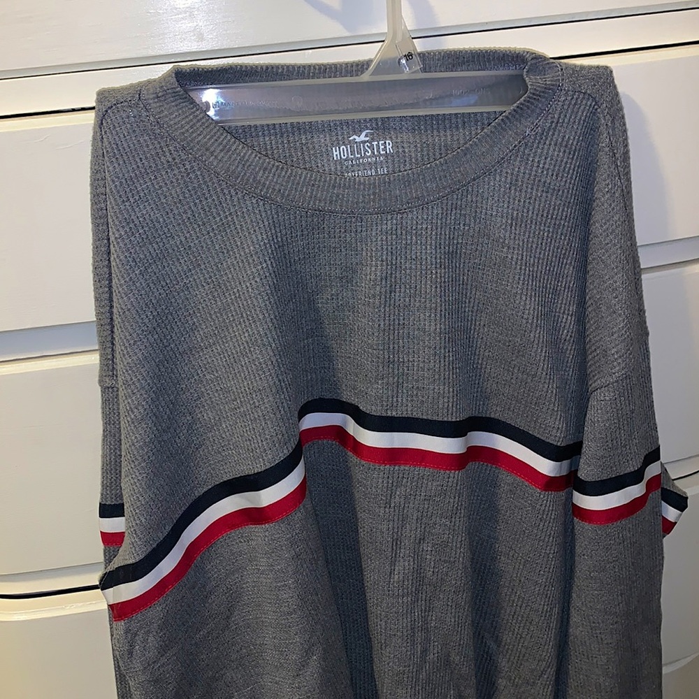 Hollister long-sleeve waffle top